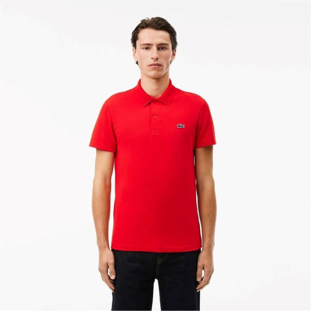 Lacoste Mens Cotton Blend Polo Shirt / Red